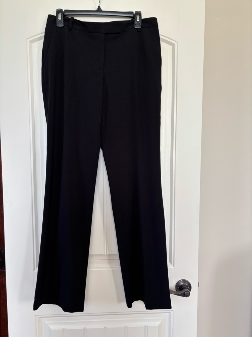 Calvin Klein Black Straight-Leg Dress Trousers Sz 6